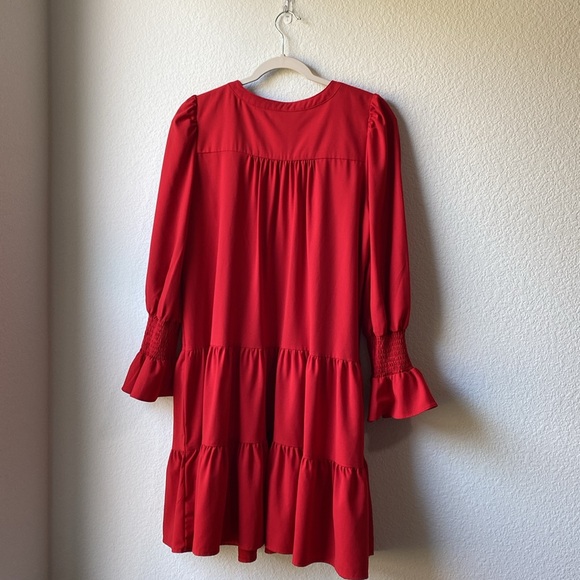 Tuckernuck | Pomander place red crepe Kenzo dress - Picture 5 of 8